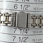 Seiko Solar Ladies Watch Crystal Embellishments Pearl Dial Two-Tone Bracelet Photo 13