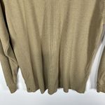 Aritzia  Tna Long Sleeve Waffle Knit Thermal‎ Tan Hooded Shirt Women's Small Photo 8