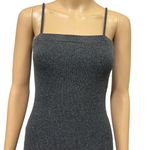 Heart & Hips  Ribbed Heathered Charcoal Spaghetti Strap Bodycon Dress Juniors M Photo 3