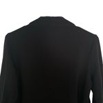 Lucky Brand Lucky Lotus  Black Open Front Cardigan Sweatshirt Embroidered Small Photo 4