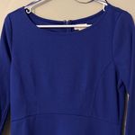 maison Jules womens large dress bright sapphire half sleeve knee length new Blue Photo 1