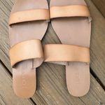 J Crew Sandals Size 8 Leather Nude Beige Slides Minimalist Casual Womens Tan Photo 0