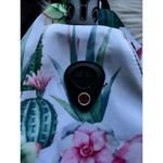 Masiso Sling Bag with Flamingo and Succulent Print White Photo 1