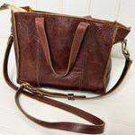 Portland Leather Goods Lola Tote Pebbled Leather Bag Brown Photo 3