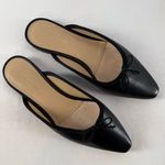 Veronica Beard  Catherine Leather Mule in Black Size 7 Photo 2