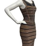 Gracia  Brown Black Small Dress Bodycon Bandage Stretch Cocktail Mini Sexy Prom Photo 2