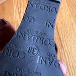 Cordani‎ Chunky Suede Wedge Sandals 38/7.5 Closed Toe Brown Platform Ankle Strap Photo 8