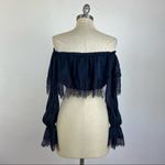 Tularosa Annie Crop Top in Blue Iris Photo 5