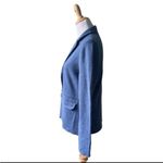 Talbots Merino Sweater Jacket Blazer in Heathered Denim Blue Medium Photo 3