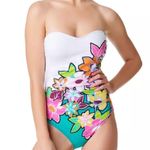 Bleu Rod Beattie Swimsuit Color Crush Shirred One Piece Strapless 8 Photo 5