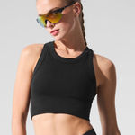 Alo Yoga ALO Seamless Delight High Neck Sports Bra Black size XS Photo 0