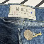 We The Free  Maggie Raw Hem Straight Leg Button Fly Cropped Jeans size 25 Photo 4