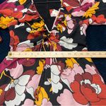 Maeve Anthropologie Floral Print Deep V-Neck Ruched Midi Dress Size 0 Photo 15