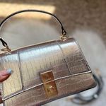 ALDO Metallic Silver Clutch Photo 0