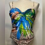 One piece swimsuit tropical tiger print Photo 0