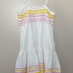 Lisa Marie Fernandez X Target Dress Ric Rac Sleeveless Mini White Yellow Pink S Photo 7