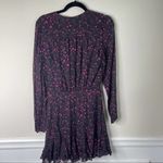 Karina Grimaldi  pink‎ black floral long sleeve mini dress Photo 2