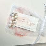 Everly  Freshwater Pearl and Gold Dangle Earrings Photo 4