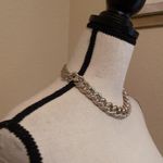 EXPRESS Signed  Gold Tone Chain Costume Necklace Adjustable Length Photo 4