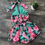 Floral Halter Top Romper Photo 1