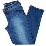 Levi's Denizen Modern Slim Denim Embroidered Straight Leg Jeans Sz 27 Photo 0