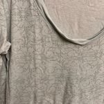 Old Navy Light Blue Green Long Sleeve Paisley Print Scoop Neck Blouse Size Large Photo 4