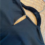 Vintage‎ 1980’s black metallic puff sleeve jumpsuit Size 8 Photo 5