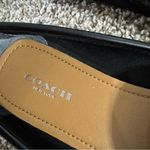 Coach Women's Black Loafers with Silver Accent Size 7 Photo 3