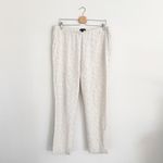 Eileen Fisher  Tencel Viscose Morse Code Slouchy Ankle Pant Size Medium Bone Photo 2