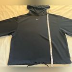 Nike  women’s black  Hoodie Sweater Size  Small “oversize “ Photo 3