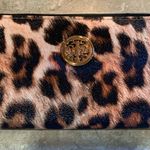 DASEIN Leopard print Ladies Wristlet Wallet PU Leather Zipped Around. NWOT Brown Photo 2