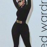 Naked Wardrobe NWT Marble Print Mesh Mock Neck Long Sleeve Crop Top Size M Photo 5