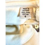 WOMENS FULL ZIP UP JACKET SZ SMALL 100% PRIMA COTTON PREPPY POCKETS Tan Photo 2