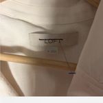 Loft  Cream Blouse with Front Pockets Photo 2