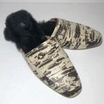 Zac Posen Women's Savanna Mule Loafers Shoes In Cream/Black Black Size 10 Photo 0