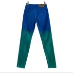 Desigual  Blue and Green Ombré Skinny Exotic Jeans Photo 2
