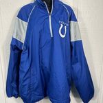 NFL  Indianapolis Colts 1/4 Zip PulloverWindbreaker Size XXL NWOT Photo 0