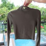 ZARA  Olive Green Women's Turtle Neck Long Sleeve Top Photo 1