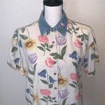 Bill Blass Jeans Vintage floral short sleeve button down shirt Photo 1