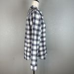 Current/Elliott Current Elliott Womens The Slim Boy Shirt Button Size 2 M Medium Burnside Plaid Photo 5