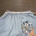 Disney Vintage Mickey Mouse High Rise Light Wash Mom Shorts Size 14 Photo 7