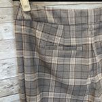 Gianni Bini NWT Womens 12 Pants Alora Brown Beige Plaid Split Flat Front Y2K Photo 7