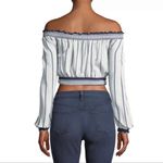 Lovers + Friends  Cannes Off The Shoulder Belted Crop Top Photo 1