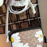 Coach Authentic Signature canvas/ smooth leather top zip Crossbody Photo 8