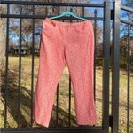 Anthropologie Corey Lynn Calter Pink Straight Leg Cropped Lace Pants 8 Photo 4
