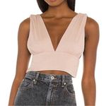 superdown NWT  Victoria Ruched Top in Nude Size Medium NEW Bralette Crop Photo 0