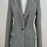 Derek Lam NEW 10 Crosby Blazer Jacket Houndstooth Embellished Studded US 2 Photo 0