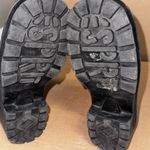 Esprit Vintage Espirit Black Leather Combat Boot NWOB Women's 7  Zip Up Chunky Gr Photo 4