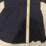 Torrid ‎ Super Soft Knit babydoll lace bell sleeve bohemian v neck black top size Photo 8