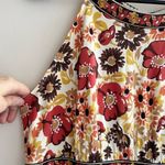 Antonio Melani  Floral Print Halter Neck Top, 100% Silk Blouse, Size Large Photo 2